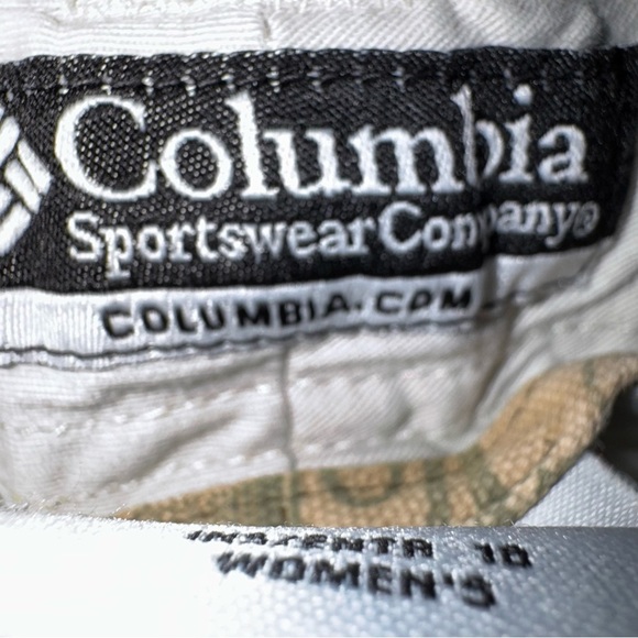 Columbia Sportswear Women’s Capri’s SZ 10 Light Khaki 34x17.5” Mid Rise 7 Pocket - Picture 6 of 8